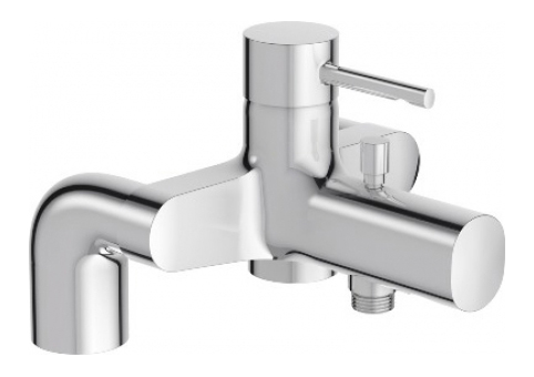 Смеситель для ванны Jacob Delafon Cuff E37043-CP хром, на деку, не поворотный излив (165мм)