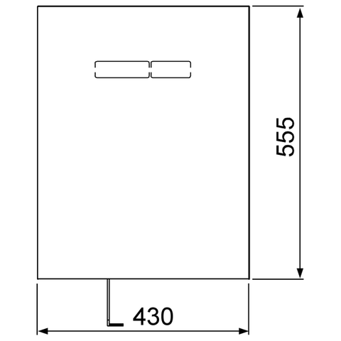Верхняя панель TECElux с сенсорными клавишами, стекло черное 9650003