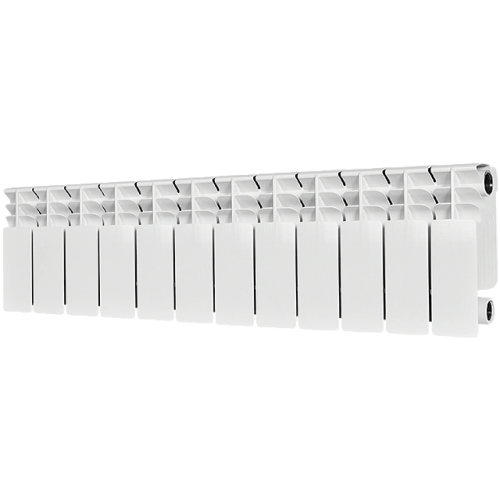 Биметаллический радиатор STOUT TITAN 200 - 12 секций, боковое, белый RAL 9016