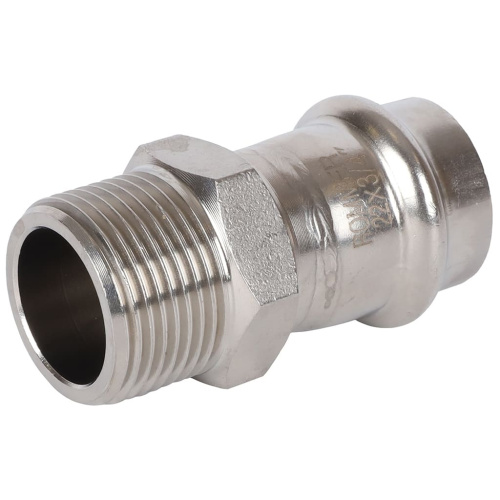 Соединитель ВПр-НР 22x3/4" пресс, нержавеющая сталь Rommer