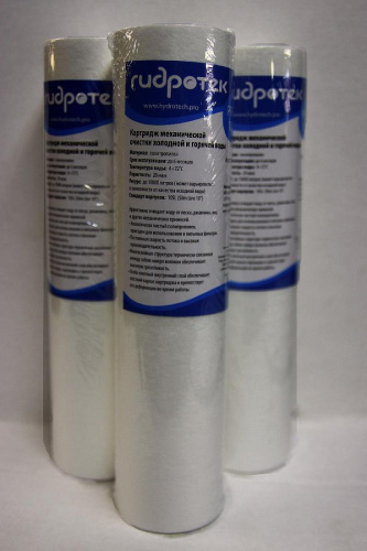 Картридж фильтра Гидротек PPF 10SL на 10 микрон для горячей и холодной воды