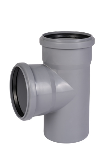 Тройник 110x87° прямой, PP HTEA Ostendorf внутренняя канализация