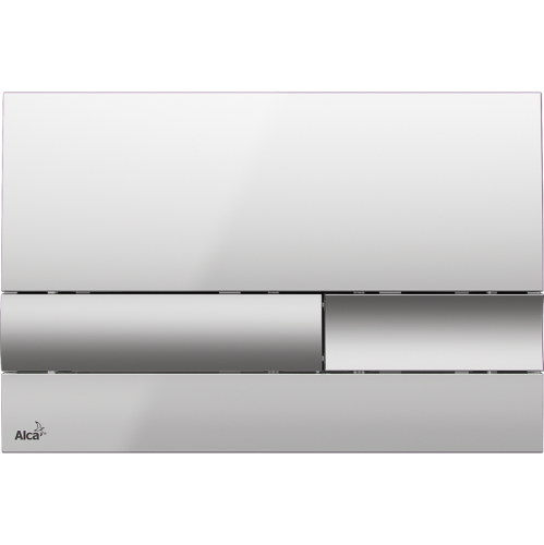 Смывная клавиша Alcaplast M1743, xром глянцевый, клавиша хром матовый