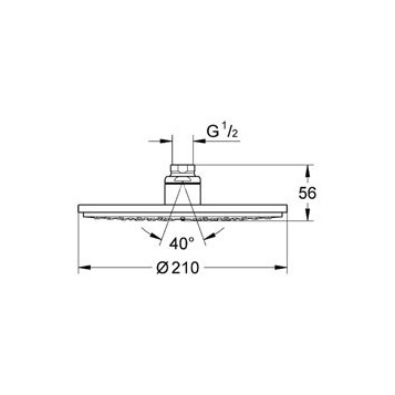Верхний душ Grohe Rainshower Cosmopolitan 210 28368000