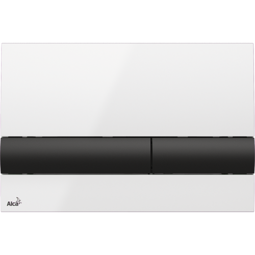 Смывная клавиша Alcaplast M1710-8, белый, клавиша черный