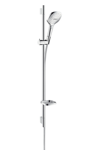Душевой набор Hansgrohe Raindance Select E 120 3jet штанг 90см, с мыльницей, хром 26621000