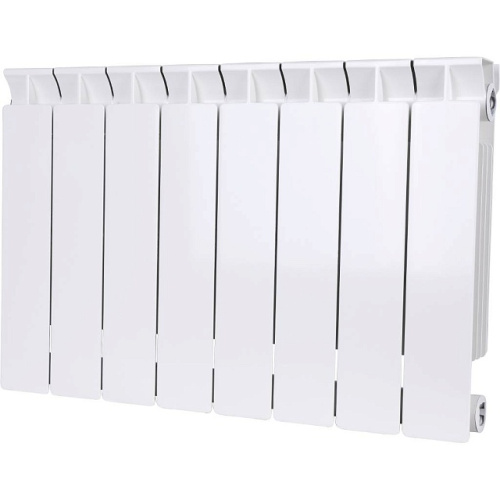 Биметаллический радиатор STOUT STYLE 350 - 6 секций, боковое, белый RAL 9010