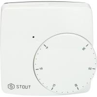 Проводной электронный термостат Stout WFHT-BASIC со светодиодом STE-0002-000004