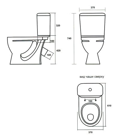 Унитаз-компакт Sanita Стандарт (Стандарт)