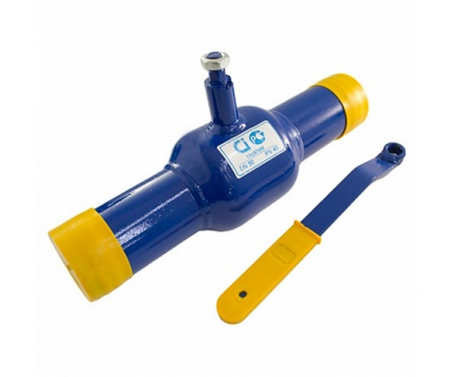 Кран шаровой стальной 11с67п Ду 125 Ру 25 под приварку