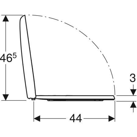 Сиденье для унитаза Geberit Renova крепление сверху 573025000