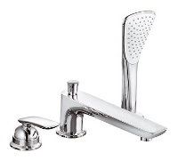 Смеситель для ванны Kludi Balance 524470575 хром, на 3 отверстия, не повротныйй излив (220мм)