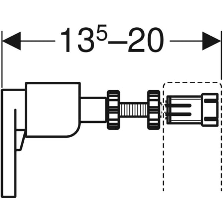 Комплект крепления к стене Geberit Duofix для отдельного монтажа 111.815.00.1