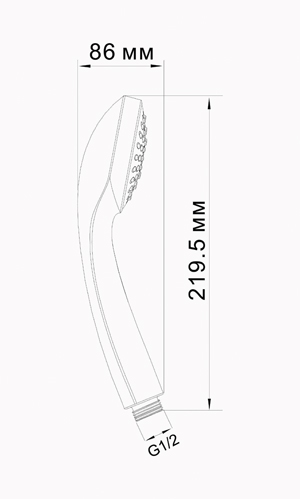 Душевая лейка WasserKraft A001