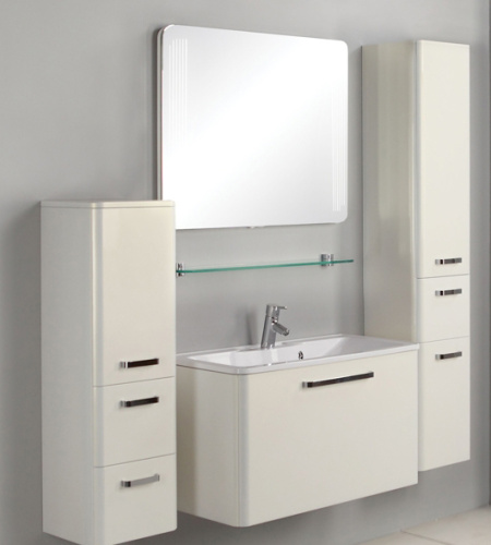 Тумба Акватон Валенсия 90 белый жемчуг, подвесная 1A123501VAG30