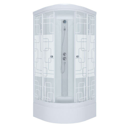 Душевая кабина 100x100 Triton Стандарт В3 стекло квадраты DK171