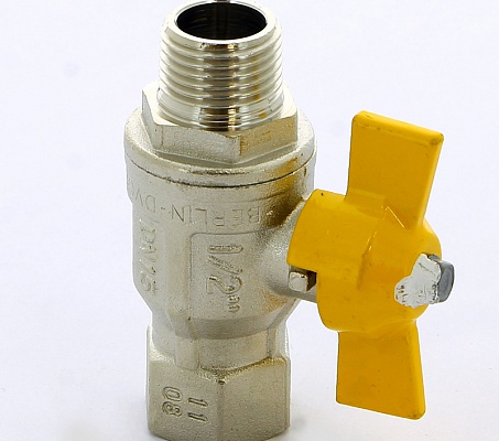 Кран шаровой 1/2"ВН для газа, ручка бабочка ITAP Berlin 073 1/2'