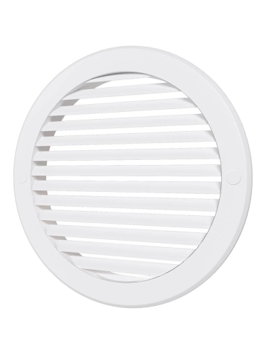 16РКН, Решетка наружная вентиляционная круглая D200 с фланцем D160, ASA