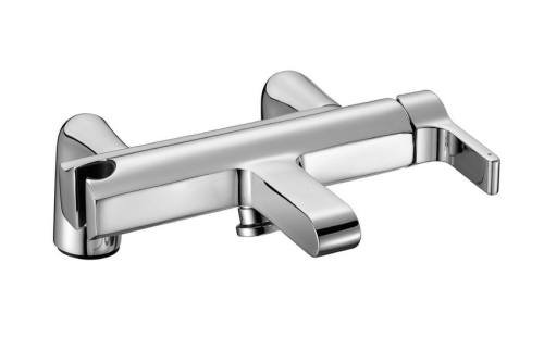 Смеситель для ванны Jacob Delafon Singulier E10868-CP хром, на деку, межосевое расстояние 150мм