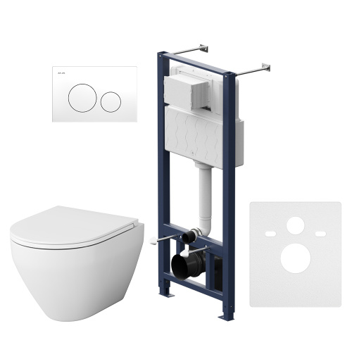 Подвесной унитаз и инсталляция AM.PM Spirit V2.0 IS49001.701700