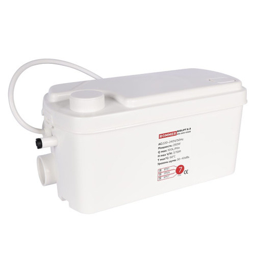 Канализационная насосная станция Rommmer BIOLIFT S-3 подключение 3x40