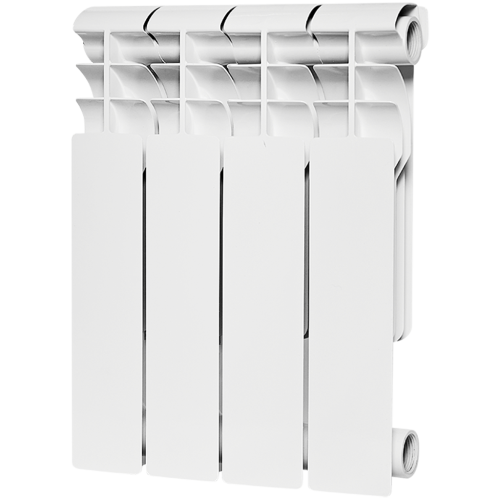 Биметаллический радиатор Rommer Profi Bm 350 - 4 секции, боковое, белый RAL9016