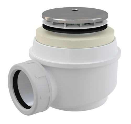 Сифон Alcaplast d 60 мм, для душевого поддона, хромированный A47CRPR.60