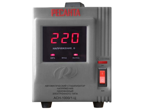 Стабилизатор напряжения Ресанта АСН-1000/1-Ц однофазный
