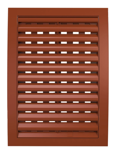 1825РРПН терр, Решетка наружная ASA вентиляционная регулируемая 180х250, терракотовая