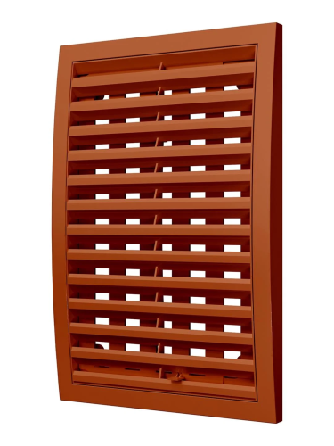 2030РРПН терр, Решетка наружная ASA вентиляционная регулируемая 200х300, терракотовая