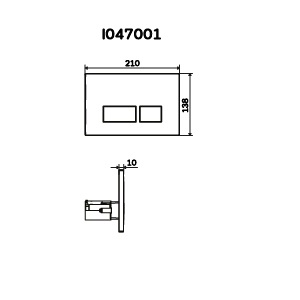 Клавиша для инсталляции AM.PM Pro S I047001
