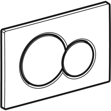 Смывная клавиша Geberit Sigma01, двойной смыв 115.770.46.5