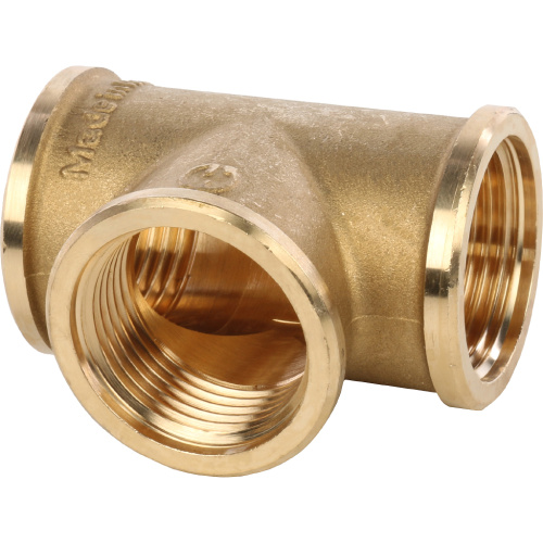 Тройник Stout 1"ВВВ латунь SFT-0019-000001