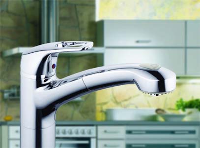 Смеситель для кухни Kludi MX 399410562 хром, выдвижной излив-душ