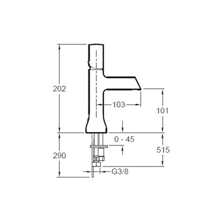 Смеситель для раковины Jacob Delafon Toobi E7329-CP хром