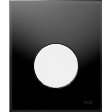 Смывная клавиша для писсура TECE loop 9242654  стекло черное, клавиша белая