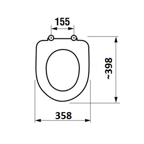 Сиденье для унитаза с крышкой Jika Vega 915343000631 белый