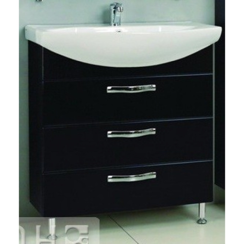 Тумба Акватон Ария 80 Н черный 1A141301AA950