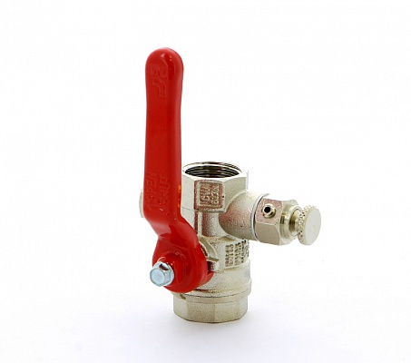 Кран шаровой 1/2"ВВ с дренажом ITAP Ideal 115 1/2'
