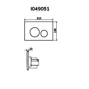 Клавиша для инсталляции AM.PM Pro L I049051