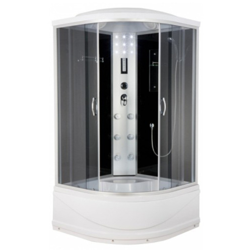 Душевая кабина 100x100 Erlit Comfort ER4510TP-C4 гидромассаж, высокий поддон