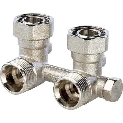 Узел подключения радиатора, 3/4"EK угловой с байпасом Stout SVH-0003-000020