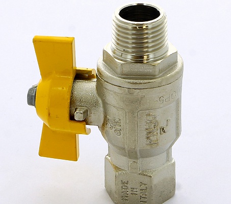 Кран шаровой 1/2"ВН для газа, ручка бабочка ITAP Berlin 073 1/2'