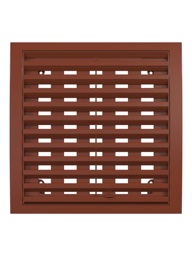 2020РРПН терр, Решетка наружная ASA вентиляционная регулируемая 200х200, терракотовая