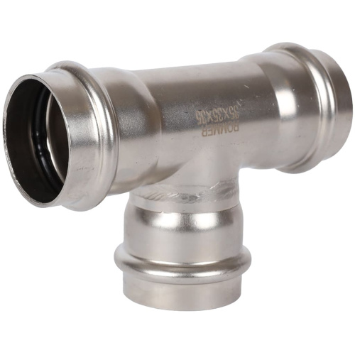 Тройник ВПр 35 пресс, нержавеющая сталь Rommer