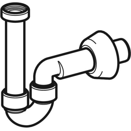 Трубный сифон Geberit для раковин и биде, горизонтальный выпуск 151.108.11.1