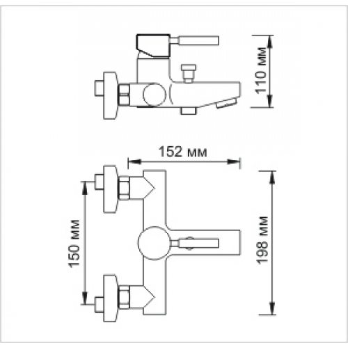 Смеситель WasserKraft Main 4101 для ванны