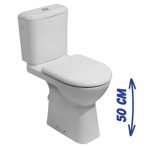 Унитаз Jika Olymp 236160000001 белый, высокая чаша 50см, 670x360