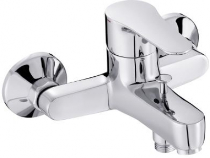 Смеситель для ванны Jacob Delafon July E16033-4-CP хром, настенный, картридж с регулируемым ограничителем температуры