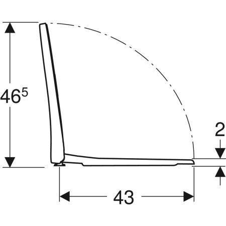 Сиденье для унитаза Geberit iCon тонкое исполнение 574950000